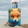 thumbnail image 7 of Fuzoiu Fiery Red Maple Leaf Fox Print Suitcase Cover,Washable Luggage Covers for Suitcase,Elastic Luggage Protector Cover,Scratch Resistant Travel Suitcase Covers-Small, 7 of 7