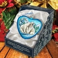 thumbnail image 4 of GDeBrekht 744-021 5.5 in. Polar Bear Love Heart Glass Ornament, 4 of 7