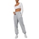 thumbnail image 1 of Pantalones deportivos para mujer Bolsillo con cordón elástico de cintura alta de color sólido XBTCLXEBCO pantalones, 1 of 6