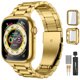 thumbnail image 1 of Correa de reloj Lerobo de metal para Apple Watch Series 9 de 45 mm, 1 of 7