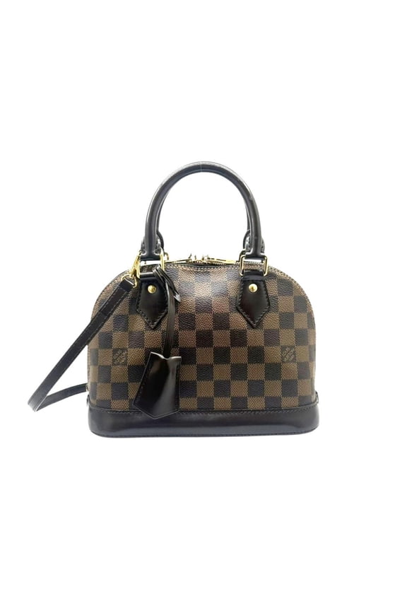 Pre-Owned LOUIS VUITTON Damier Alma BB N41211 Ebene Shoulder Bag Handbag Brown Women's
