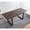 Walnut+black, variant on Walnut Square Extendable Dining Table with Metal Legs, 55" to 71" Adjustable Kitchen Table, Modern Space Saving Design