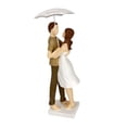 thumbnail image 4 of Figura de pareja, personaje de niño y niña, escultura de amante con paraguas Abrazo, 4 of 9