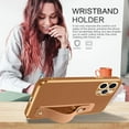 thumbnail image 6 of iPhone 11 Pro Max Case,Phone Case for iPhone 11 Pro Max,Slim Fit Soft with Adjustable Wristband Kickstand Scratch Resistant Shockproof Protective Cover for iPhone 11 Pro Max 6.5", Coffee Brown, 6 of 18