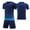 Dark Blue, variant on Custom Football Kit Set for Adult and Child, Name Number Team Logo DIY Family Match Personalized Jersey Shirt Shorts Set, Dad and Son Matching Outfits Orange XXXXS
