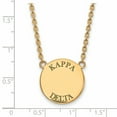 thumbnail image 2 of Sterling Silver w/ 14K Yellow Gold-Plated 18in Official Licensed Greek Sororities Kappa Delta (??) Small Enamel Pendant w/Necklace, 2 of 3