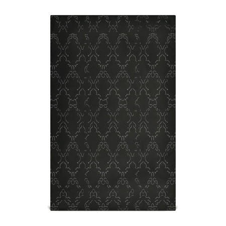 

Black Decorative Pattern Kitchen Towels Set of 4 Tea Towels for Kitchen Decorative Waffle Dishcloths 28x18in