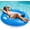 RoundTube, variant on Motorized Floaties for Adults, Water Inflatable Pool Lounger Chair with Joystick Steering, Backrest, Cup Holder and Removable Motor for Summer Beach Lake Swimming Tanning Men Women Lounger