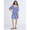 thumbnail image 2 of Free Assembly Women's Square Neck Mini Dress, Sizes XS-XXL, 2 of 5