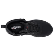 Larnmern Men's Shoes Steel Toe Safety Boots Lace-Ups, Ankle-High Round Toe, Black, 10 US Men
