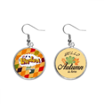thumbnail image 1 of Love London Britain UK Lattice Pendiente del lóbulo de la joyería del pendiente de la hoja del otoño Unbranded M, 1 of 3