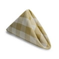 thumbnail image 1 of Aiking 6-Pack 18"x18" Polyester Picnic Check Cloth Napkins Ideal for Parties, Picnics, Dinners and Everyday Use, Stone/White, 1 of 3