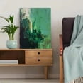 thumbnail image 5 of UXIEQU Abstract Cityscape Green Texture Canvas Wall Art Print 15.75x11.81 Inches, 5 of 8