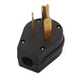 thumbnail image 3 of Black NEMA 10-30P US Type Three Hole Industrial Plug 30A 125V-250V Power Output, 3 of 12