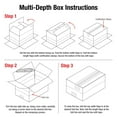 thumbnail image 5 of (2 pack) MD1186 Multi-depth Corrugated Box, 5 of 9