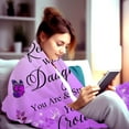 thumbnail image 4 of Gifts for Daughter Blanket Throw Daughter Birthday Gifts Ideas for Women Girls Graduation Mothers Day Blankets to My Daughter Gifts from Mom Dad 50"X40", 4 of 6