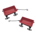 thumbnail image 4 of Shisuyan Mini Chariot à Tirer Fer Rouge 2 Pcs 1.4X0.8X0.8In, 4 of 9