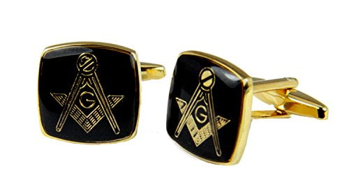 G or No G Masonic Cuff links Square Oval Round Rectangle Free Postage & Bag 