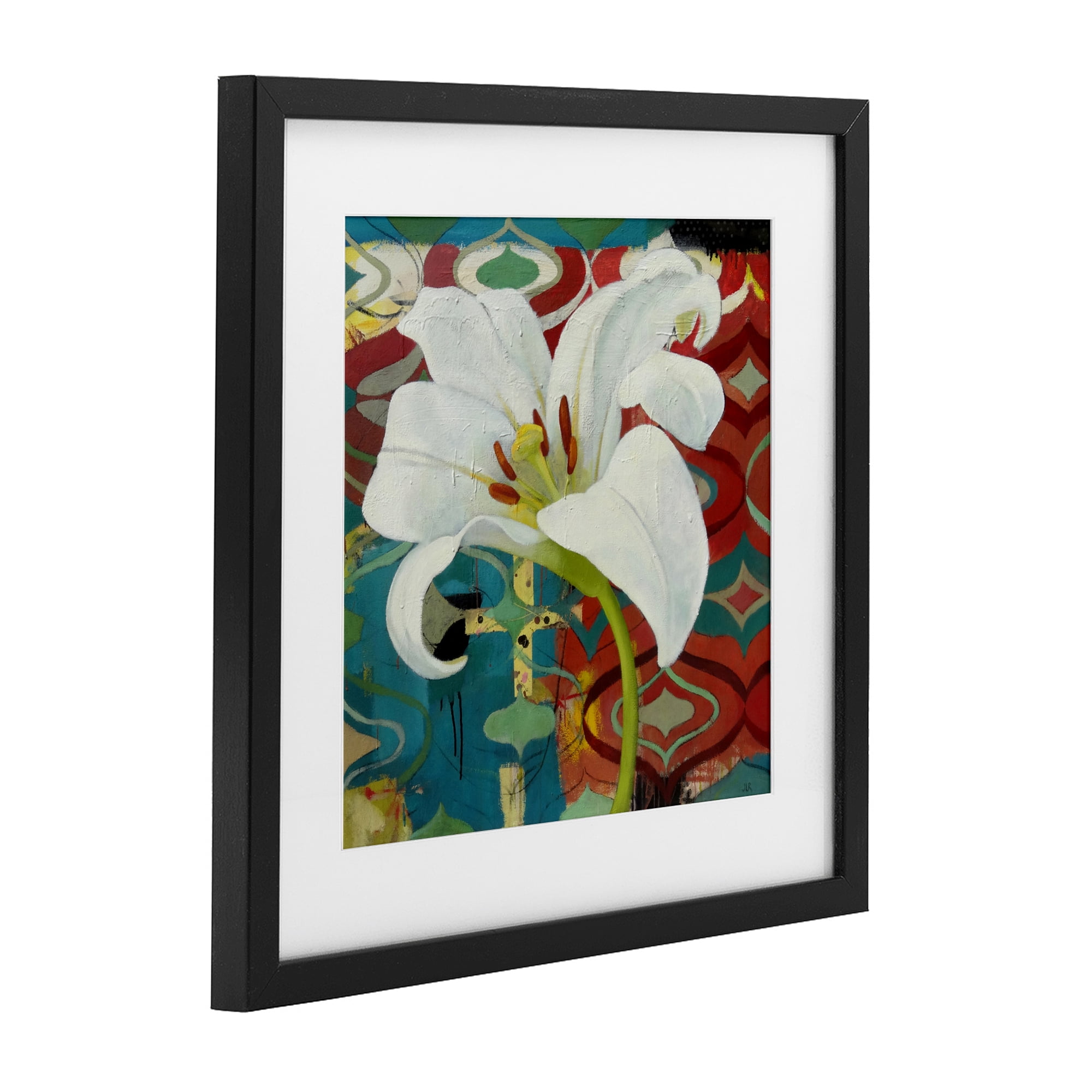 Stupell Industries In The Spotlight Lily Black Framed Print Under Glass, design by Pierre-Auguste Renoir