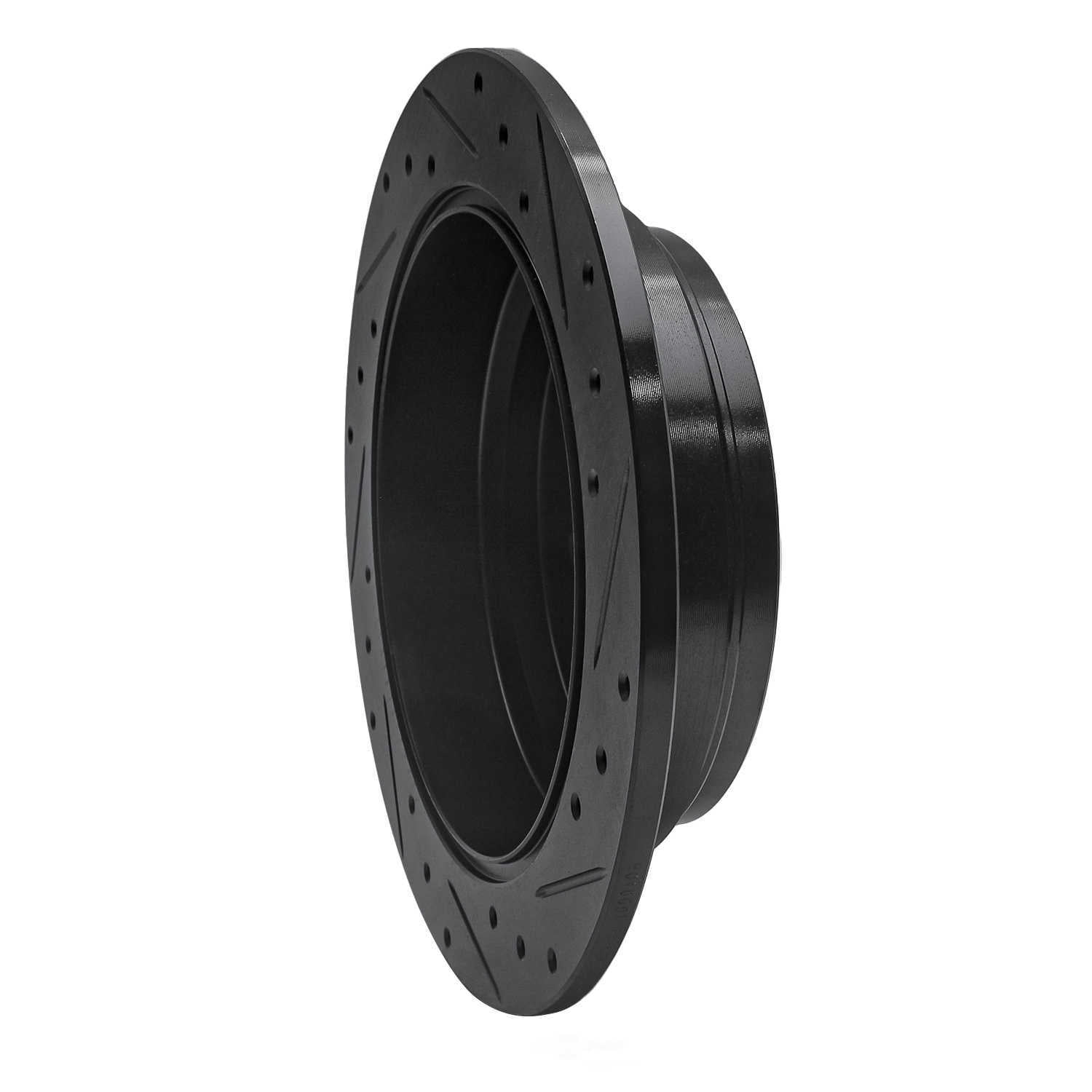 Dynamic Friction Company 633-59047L DFC Brake Rotor - Drilled And Slotted - Black