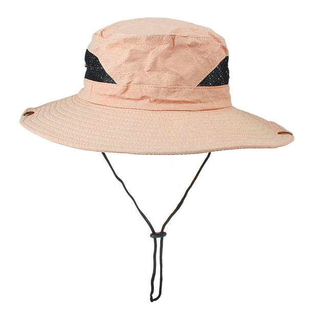 Gorro Pesca Boonie Unisex Btafrte Ajustables para El Aire Libre Senderismo Beige