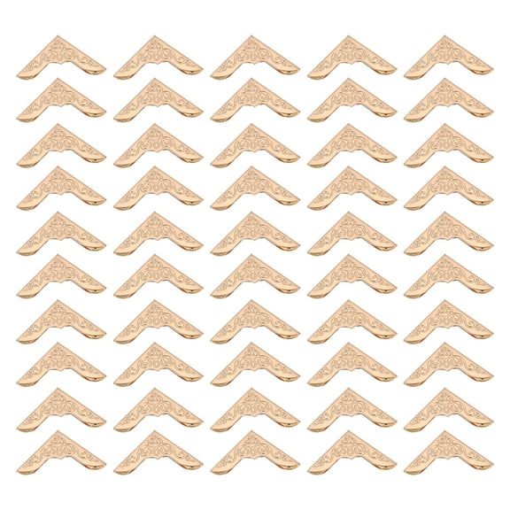 23mm Metal Book Corners,50pcs Photo Corners Book Corners Protector Retro Metal Decorative for Crafting,Rose Gold