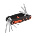thumbnail image 1 of Llave hexagonal plegable Uxcell de 8 piezas T9-T40 Torx Star portátil con mango de goma, 1 of 7