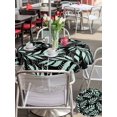 thumbnail image 5 of Outdoor Tablecloth with Umbrella Hole for Patio/Picnic/Party/Camping, Black Willow Leaves Waterproof Table Cloth Round Cover Washable, Modern Dotted Boho Minimalist Art (Dia 60"), 5 of 9