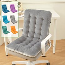 Bxaolu Kitchen Chair Back Cushion & Seat Cushion, Dining Room Chair Cushions, Seat Cushions for Kitchen Chairs, Soft and Comforable Chair Pads for Dinning Chair with Elastic Band, Gray