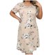 thumbnail image 1 of Vestido de Manga Larga Más Tamaño para las Mujeres Vestido de Manga Corta, Vestido de Camiseta de Sueño Suelto para el Uso Casual en el Hogar, 1 of 5