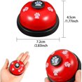 thumbnail image 3 of Sonnette pour Chien (Rouge) pour l'Entraînement à la Porte, Sonnette pour Animaux de Compagnie, Sonnette de Qualité Forte et Net, Dispositif de Communication pour Chiot et Chat, 3 of 5