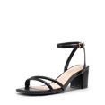 thumbnail image 1 of Sandalias con Tiras y Tacón Grueso de 6 cm para Mujer DREAM PAIRS en Negro, 1 of 6