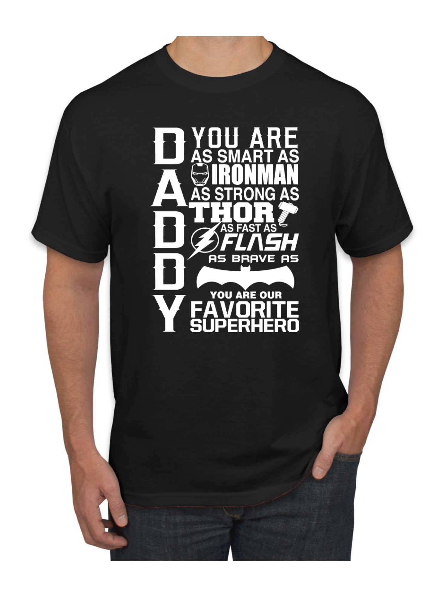 Ideal Gift or Present Mens T-Shirt Dad You Are A Superhero 