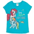 thumbnail image 3 of My Little Pony Rainbow Dash Toddler Girls 4 Pack T-Shirts Toddler to Big Kid, 3 of 5