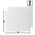 Expanded PVC Sheet 2 Pack Lightweight Rigid Foam 3mm (1/8 Inch
