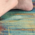 thumbnail image 2 of Orange Vintage Anti-Fatigue Kitchen Rug Set of 2 Red Yellow Beige Blue Abstract Cushioned Kitchen Floor Standing Mat Waterproof Non-Slip Kitchen Mats and Rugs PVC Ergonomic Comfort Foam Rug, 2 of 6