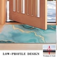 thumbnail image 3 of Blue Gold Marble Pattern Door Rugs,Washable Non Slip Door Mats Indoor,Decorative Door Mats,Entry Mat Indoor for Entrance,Bedroom,Kitchen,Bathroom,17"x30", 3 of 6