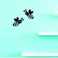 thumbnail image 1 of Custom Decals Bees Wall Art Size: 12 X 12 Inches Color: Black, 1 of 1
