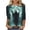 Dark, variant on Uootdi Halloween Womens Henley Tees V Neck Button Classic Halloween Graphic 3/4 Sleeve Tops for Women Loose Fit Weekend Outdoor Shirts Gift