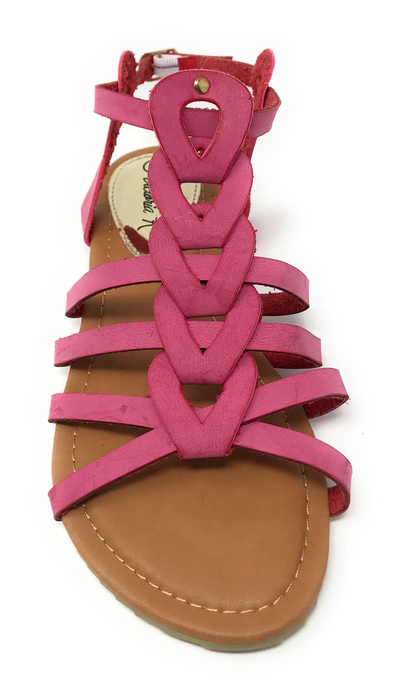 Victoria K Women's Gladiator Multi Loops Braid Sandals
