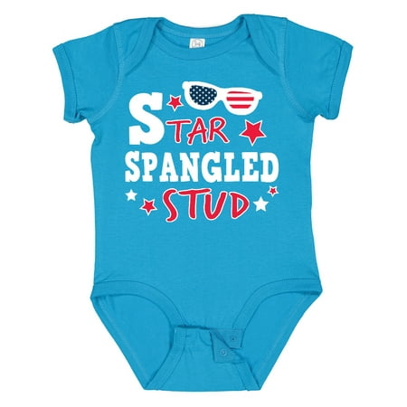 

Inktastic Star Spangled Stud with Sunglasses and Stars Gift Baby Boy Bodysuit