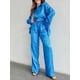 thumbnail image 4 of Conjuntos de pantalones anchos con estampado de leopardo para mujer, atuendo informal holgado de moda, conjuntos de 2 piezas, ropa de verano, 2024, 4 of 5