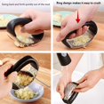thumbnail image 3 of Garlic Press, Garlic Press Stainless Steel, Stainless Steel Garlic Press, Garlic Gift, 3 of 5