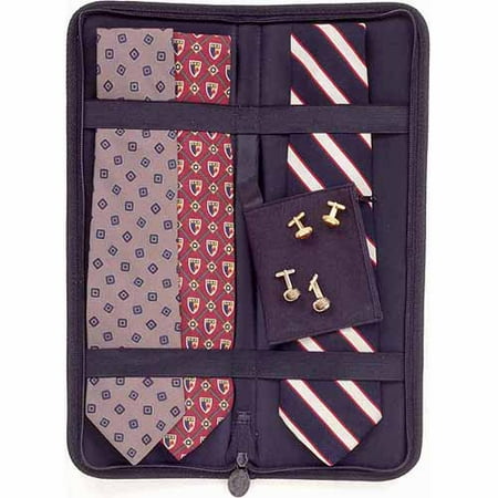 Household Essentials Travel Tie Case, Black
