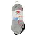 thumbnail image 3 of Fruit of the Loom Coolzone No-Show Tab Socks for Women, Black & Gray, Sizes 4-10 (6-Pack), 3 of 5