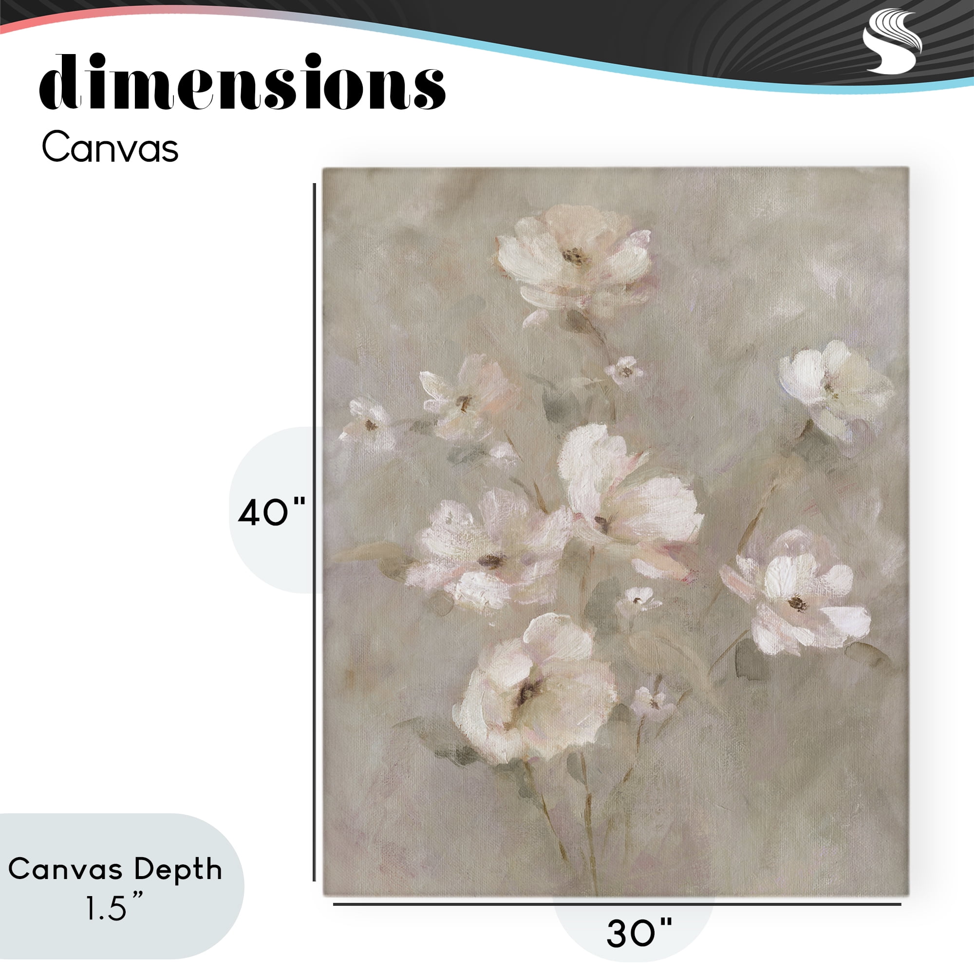 Stupell Industries Delicate Blush Floral Arrangement Canvas Wall Art, design by Carol Robinson