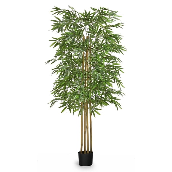 Open Box Maia Shop Artificial Bamboo Tree Tropical Home Decoration, 60 Inches