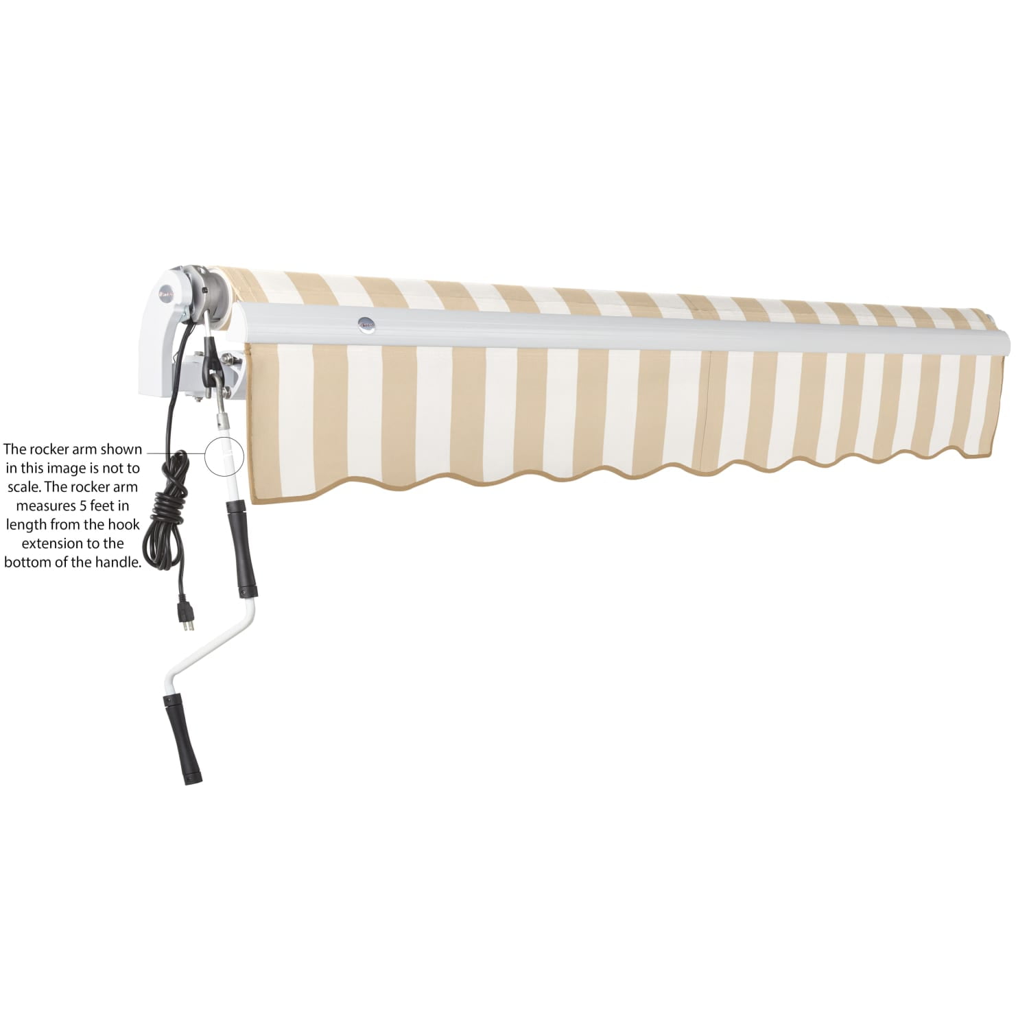 Awntech Maui Left Motor with Remote Motorized Retractable Awning