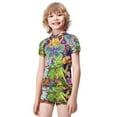 thumbnail image 5 of Rick And Morty Boys 2-Piece Swimsuit Set, Short Sleeve Rash Guard & Swim Trunks, 5 of 7