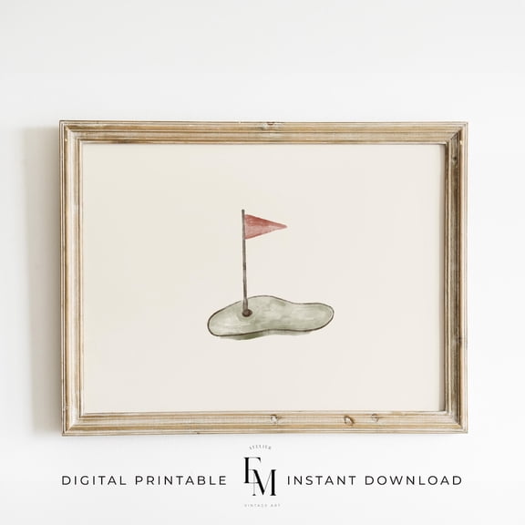 Golf Art Print Nursery Timeless Golf Decor Sage Green Nursery Golf Theme Nursery Sport Art Toddler Room Decor Boys Room Art Baby Shower Gift Home Decor #2429, Unframed Poster Size 8x12